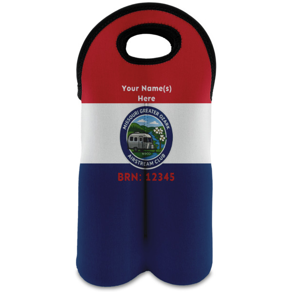 Custom Design Your Own Wine Tote Bag - 2 Bottles
