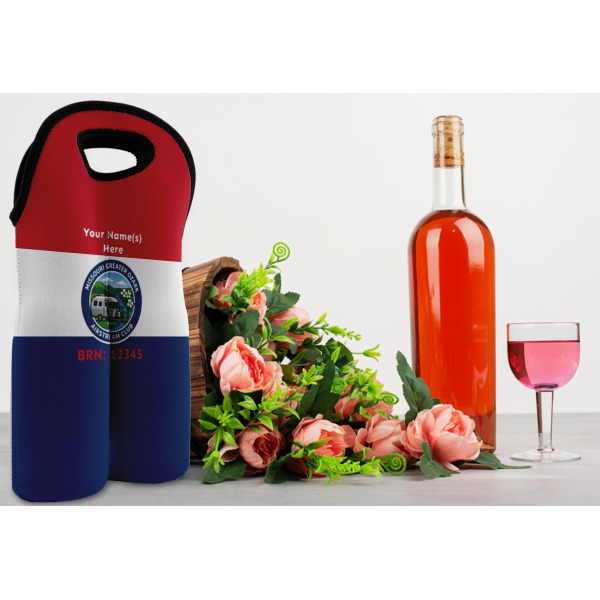 Custom Design - Double Wine Tote - In Context