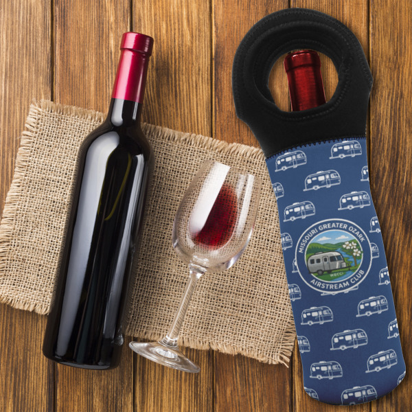 Custom Design - Wine Tote Bag - On Table