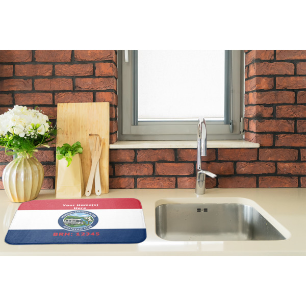 Custom Design - Dish Drying Mat - LIFESTYLE 2
