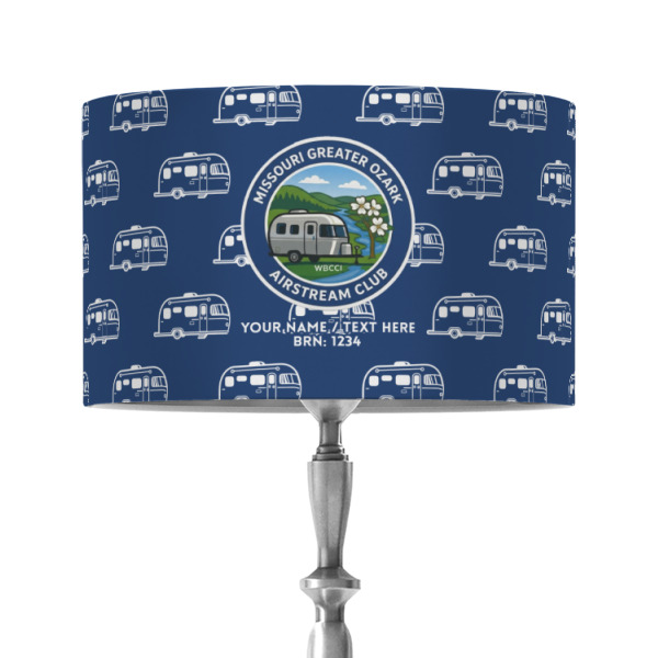 Custom Design - 12" Drum Lampshade - ON STAND (Fabric)