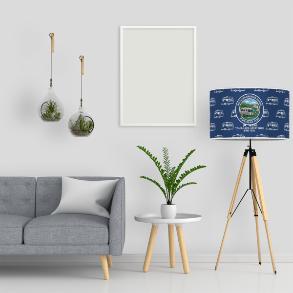 Custom Design - 12" Drum Lampshade - LIFESTYLE