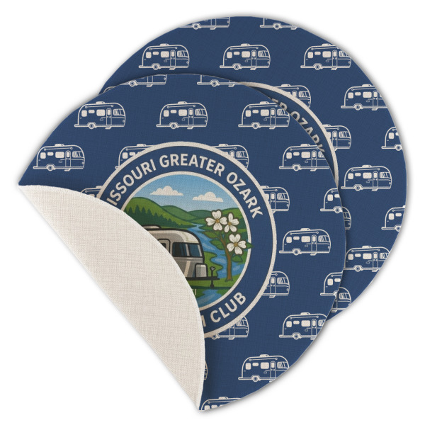 Custom Design - Round Linen Placemats - MAIN (Single Sided)
