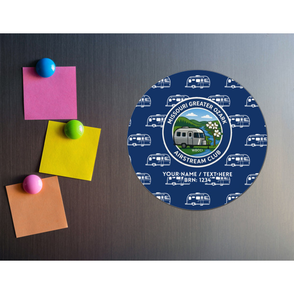 Custom Design - Round Fridge Magnet - LIFESTYLE