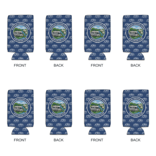 Custom Design - Can Cooler - 16oz - Set of 4 - Front & Back