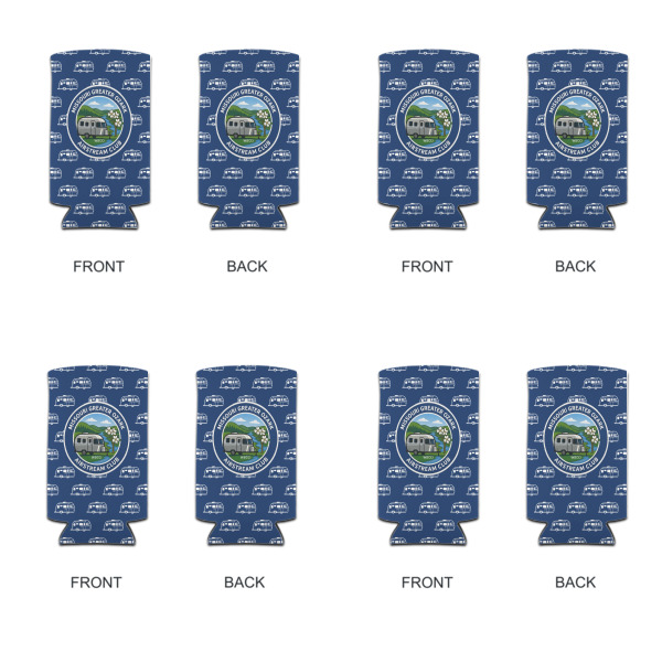 Custom Design - Can Cooler - Tall 12oz - Set of 4 - Front & Back