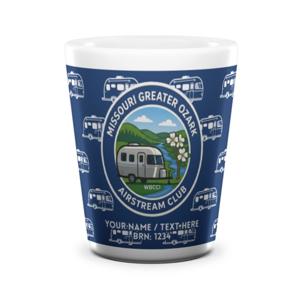 Custom Design - Ceramic Shot Glass - White - Front