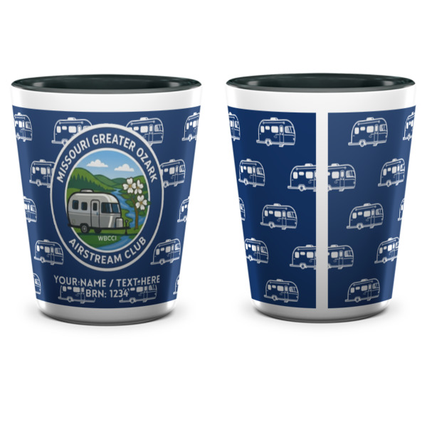 Custom Design - Ceramic Shot Glass - Two Tone - Front & Back