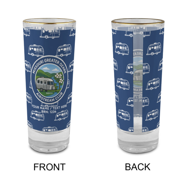 Custom Design - Glass Shot Glass - 2oz - Single - Front & Back
