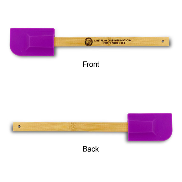 Custom Design - Silicone Spatula - Purple - Front & Back