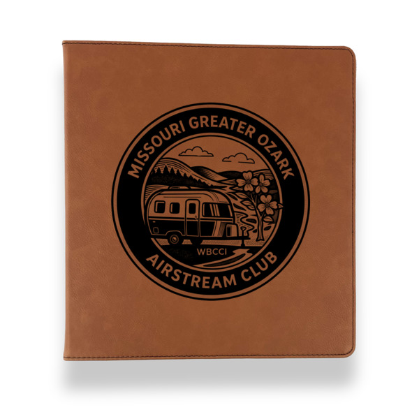 Custom Design - Leather Binder - 1" - Rawhide - Front View