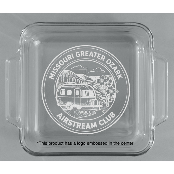 Custom Design - Glass Cake Dish - 8"x8" - Approval