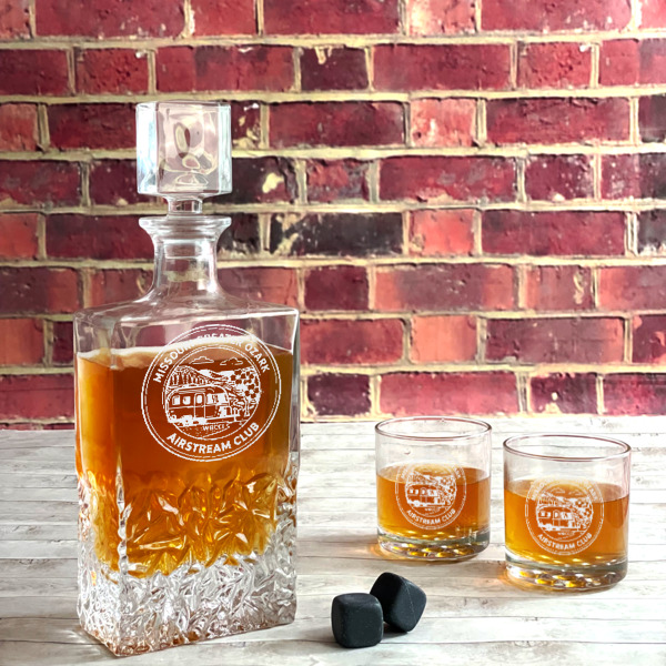 Custom Design - Whiskey Decanters - 26oz Rect - Lifestyle