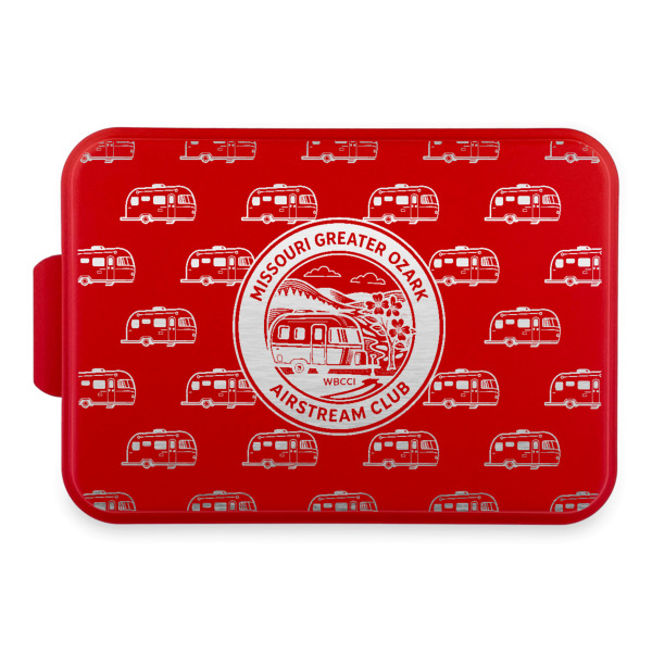 Custom Design Your Own Aluminum Baking Pan with Red Lid