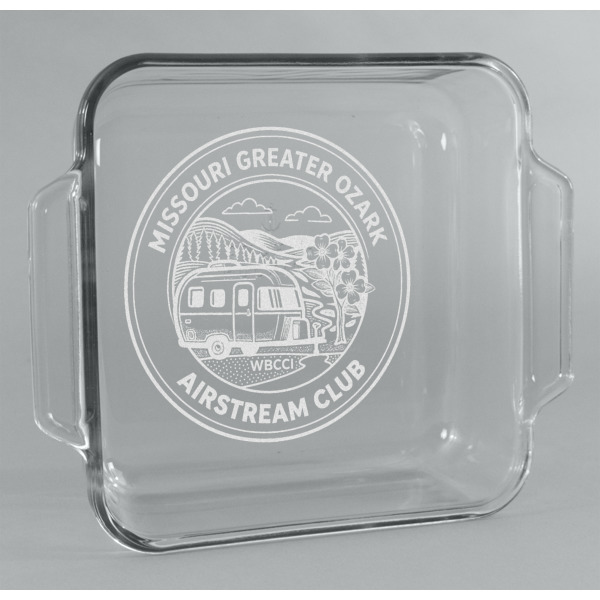 Custom Design Your Own Glass Cake Dish - 8in x 8in
