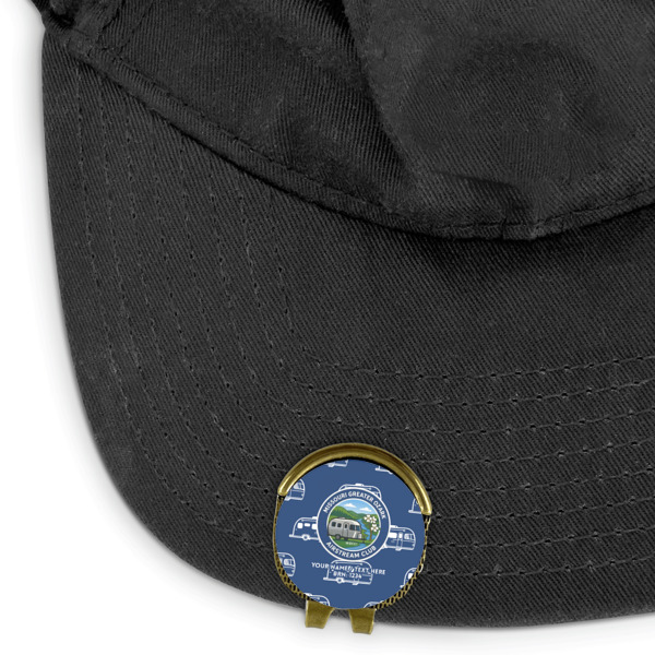 Custom Design - Golf Ball Marker Hat Clip - Main - GOLD