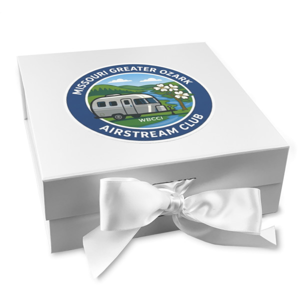 Custom Design Your Own Gift Box with Magnetic Lid - White