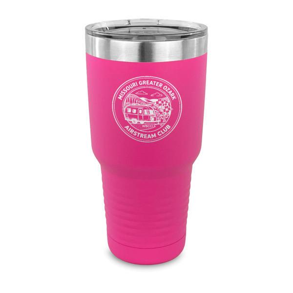 Custom Design Your Own 30 oz Stainless Steel Tumbler - Pink - Single-Sided