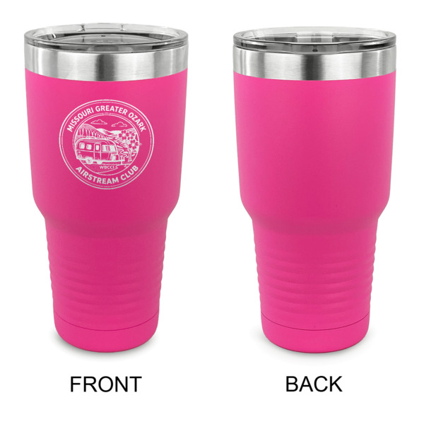 Custom Design - 30 oz Stainless Steel Ringneck Tumblers - Pink - Single Sided - APPROVAL