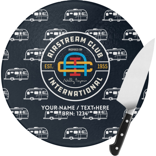 Custom Design Your Own Round Glass Cutting Board - Small