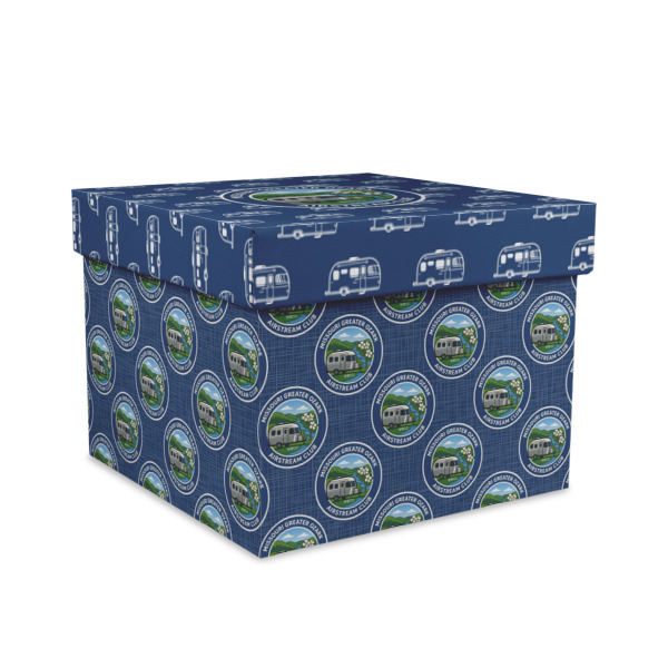 Custom Design Your Own Gift Box with Lid - Canvas Wrapped - Large