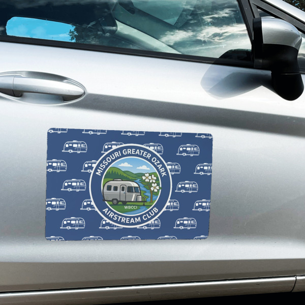 Custom Design - Large Rectangle Car Magnets- In Context