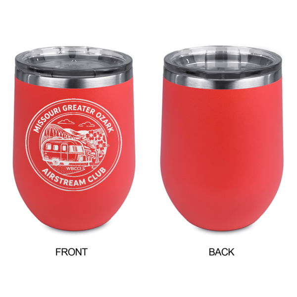 Custom Design - Stainless Wine Tumblers - Coral - Single Sided - Approval