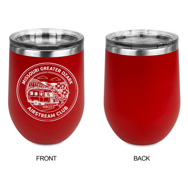 Custom Design - Stainless Wine Tumblers - Red - Single Sided - Approval
