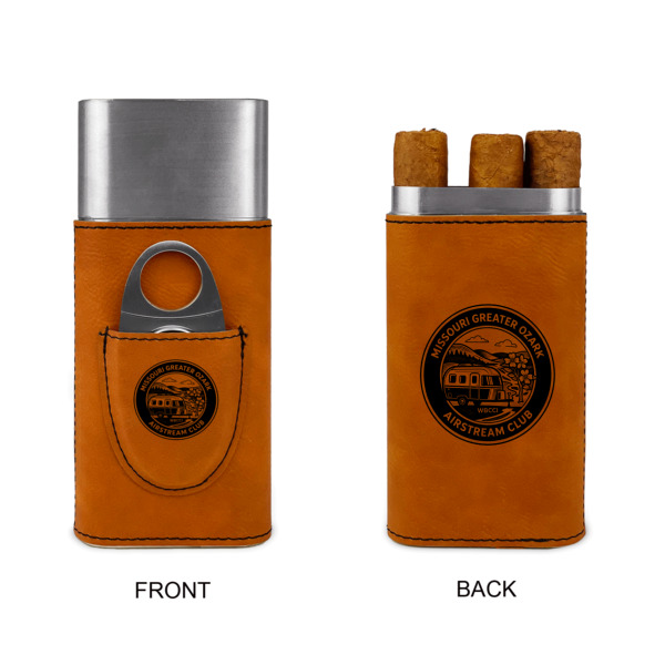 Custom Design - Cigar Case with Cutter - Double Sided - Approval
