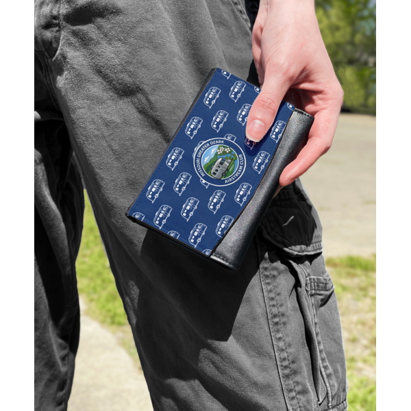 Custom Design - Genuine Leather Womens Wallet - In Context
