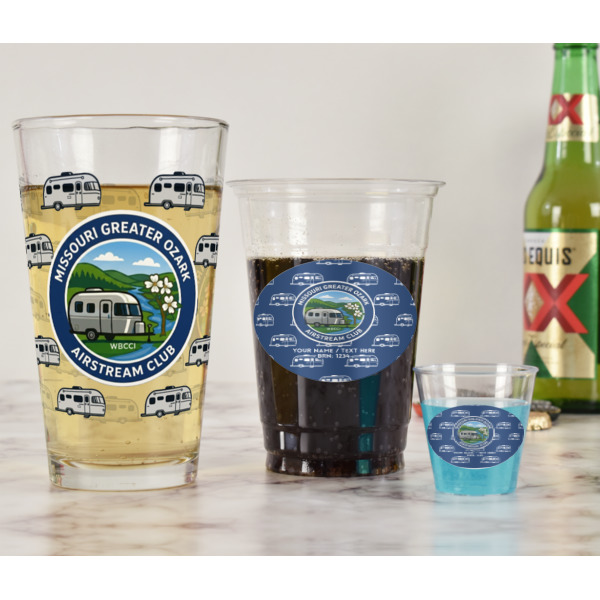 Custom Design - Pint Glass - Full Fill w Transparency - In Context