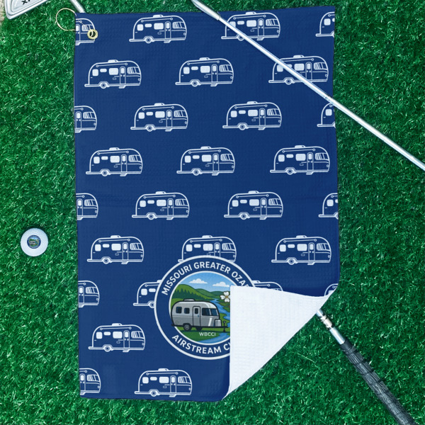 Custom Design - Waffle Weave Golf Towel - In Context