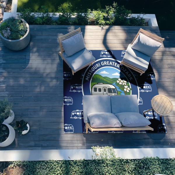 Custom Design - 8'x10' Patio Rug - In context