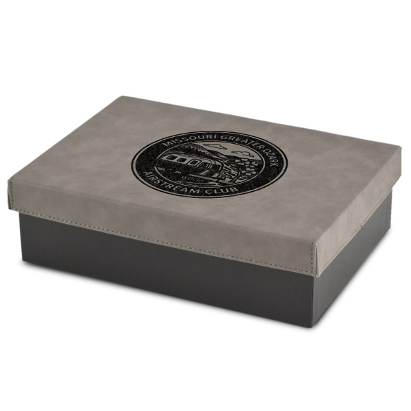 Custom Design Your Own Gift Boxes w/ Engraved Leather Lid