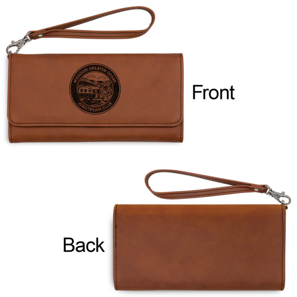 Custom Design - Ladies Wallets - Faux Leather - Rawhide - Front & Back View