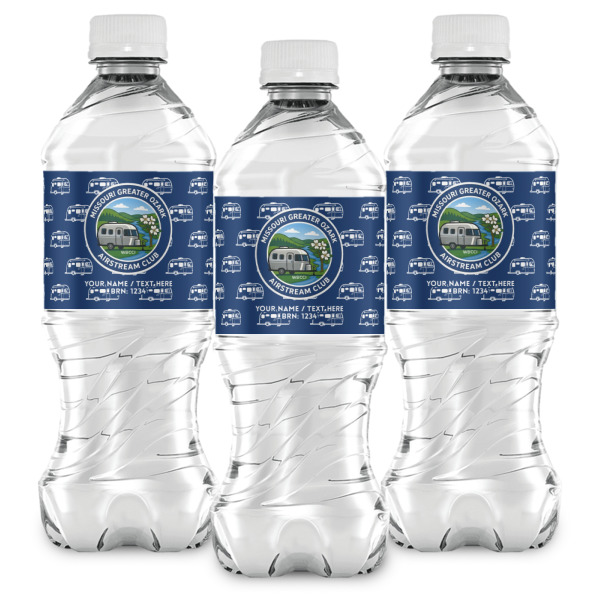Custom Design - Water Bottle Labels - Front View