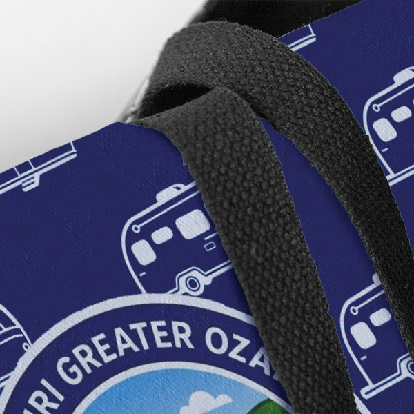 Custom Design - Closeup of Tote w/Black Handles