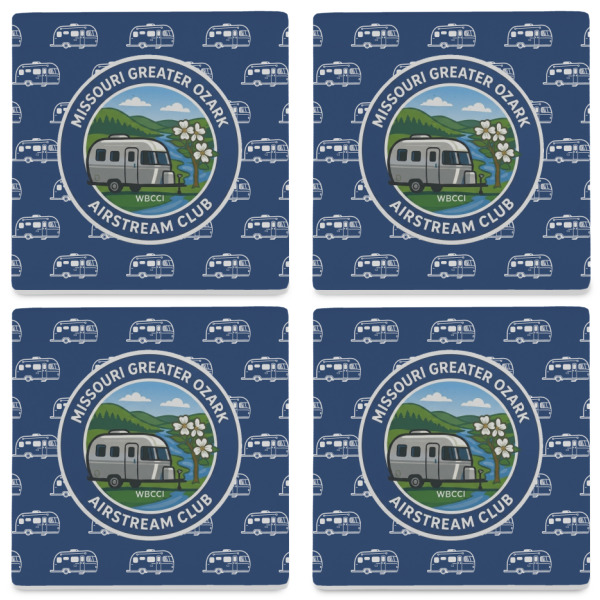 Custom Design - Set of 4 Stone Coasters - See All 4 View