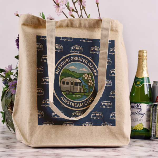 Custom Design - Reusable Cotton Grocery Bag - In Context