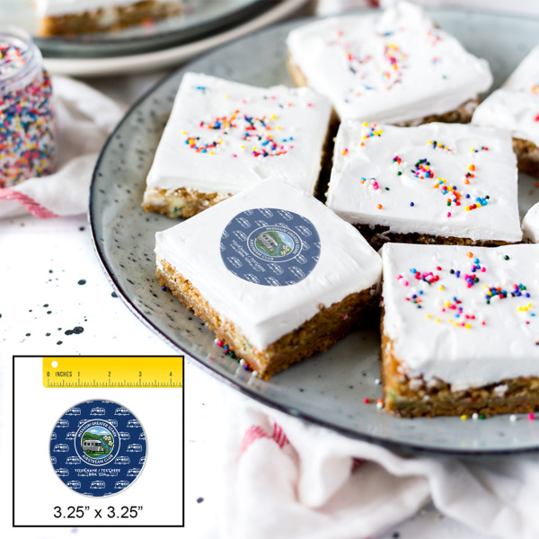 Custom Design - Printed Icing Circle - Large - In Context