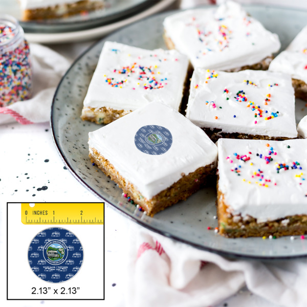 Custom Design - Printed Icing Circle - Small - In Context