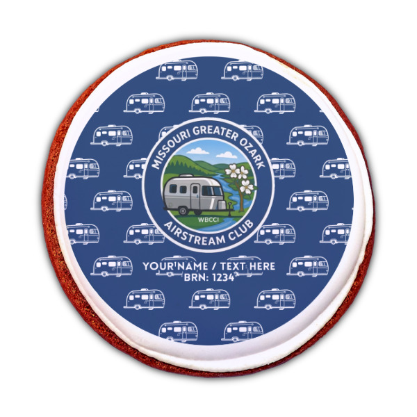 Custom Design - Printed Icing Circle - Medium - On Cookie