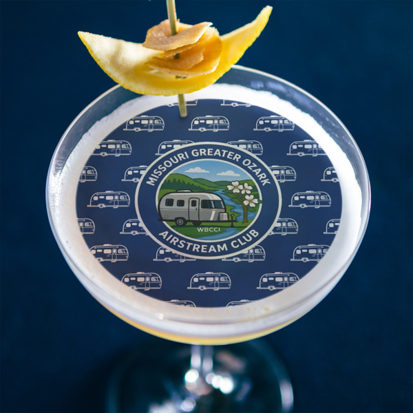 Custom Design - Printed Drink Topper - Large - In Context