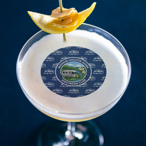 Custom Design - Printed Drink Topper - Medium - In Context
