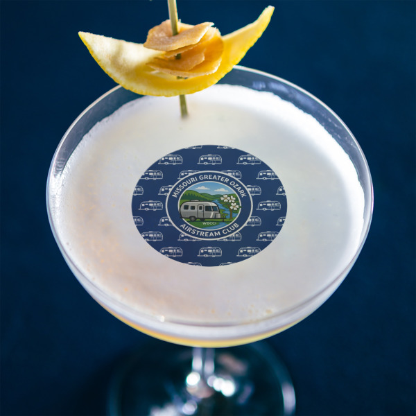 Custom Design - Printed Drink Topper - Small - In Context