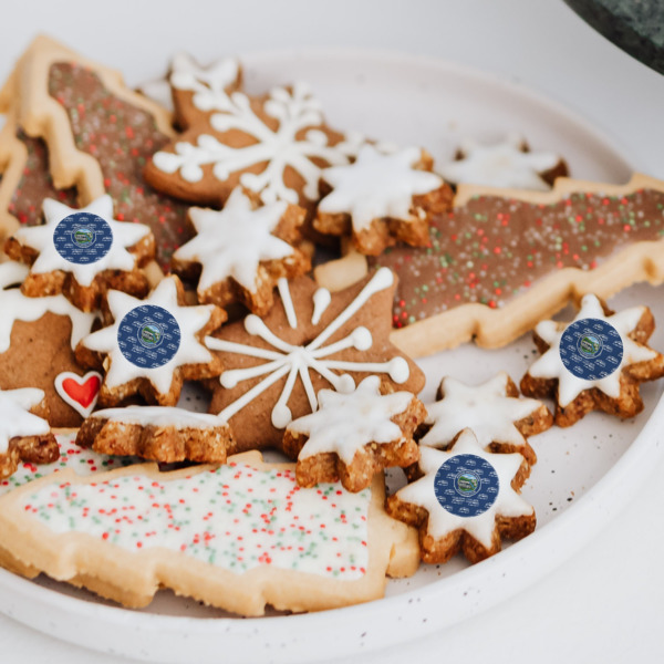 Custom Design - Printed Icing Circle - XSmall - On XS Cookies