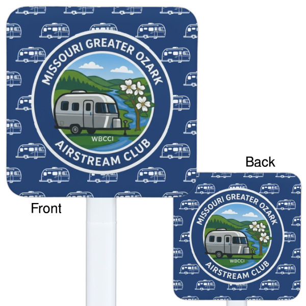 Custom Design - White Plastic Stir Stick - Double Sided - Front & Back