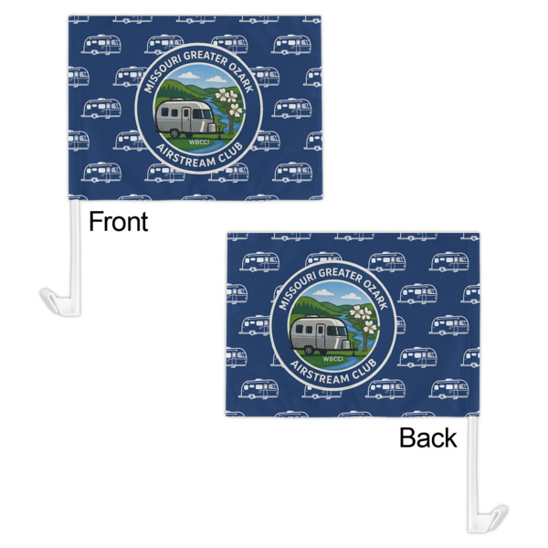 Custom Design - Car Flag - 11" x 8" - Front & Back View