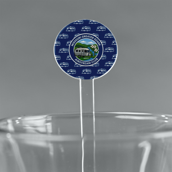 Custom Design Your Own 7" Round Plastic Stir Sticks - Clear