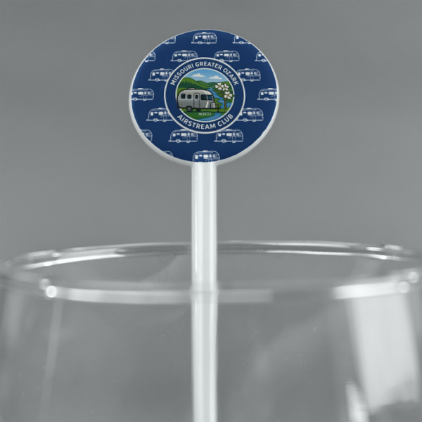 Custom Design - White Plastic 5.5" Stir Stick - Round - Main